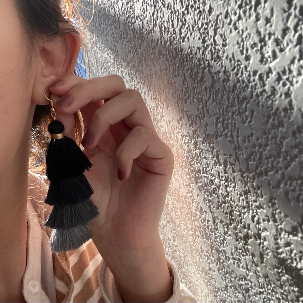 ”Kona” Earrings /  Tassels Color Earrings - Picture 3 of 6